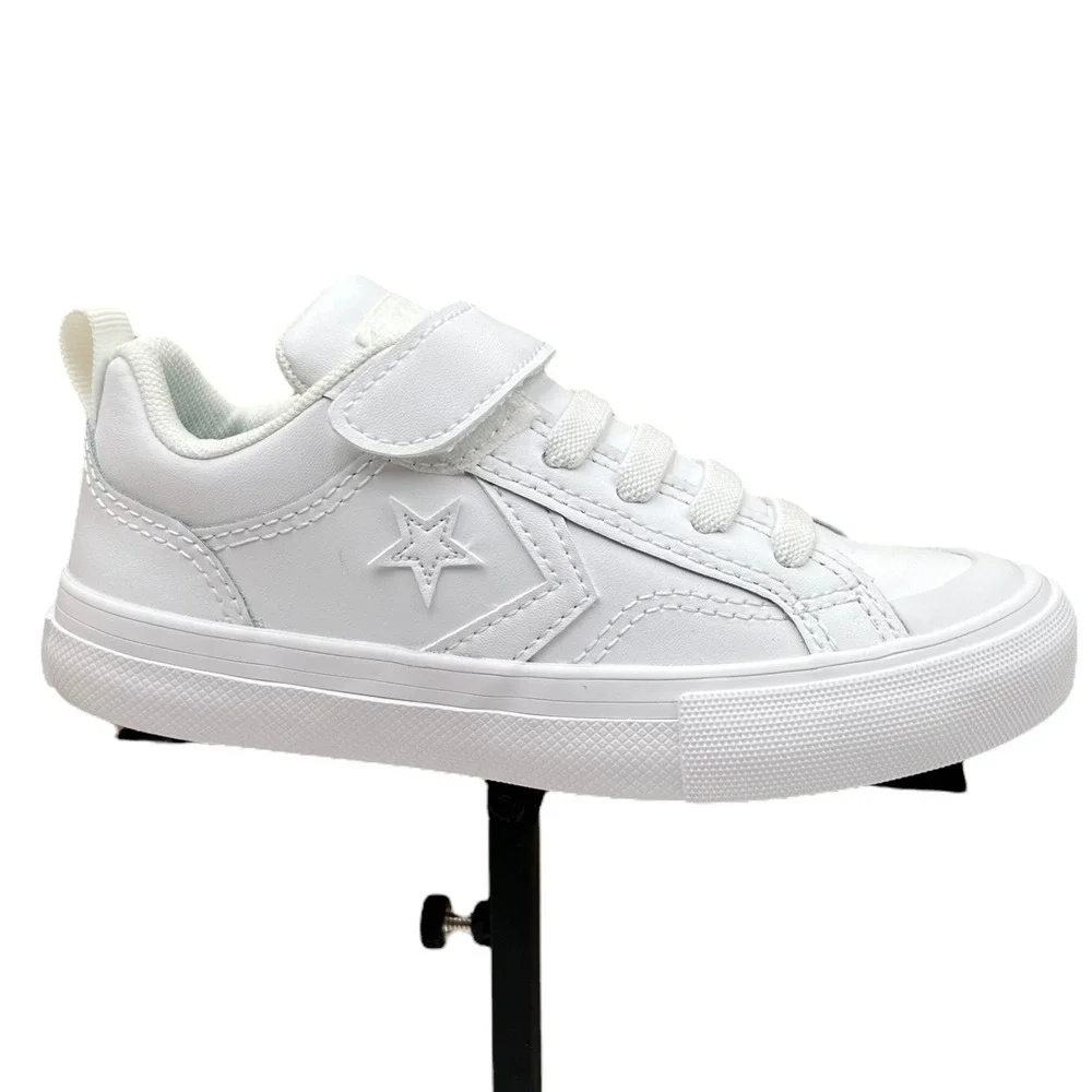 Converse Pro Blaze Little Boys Girls Slip-on Leather Sneaker Size 13 Solid White